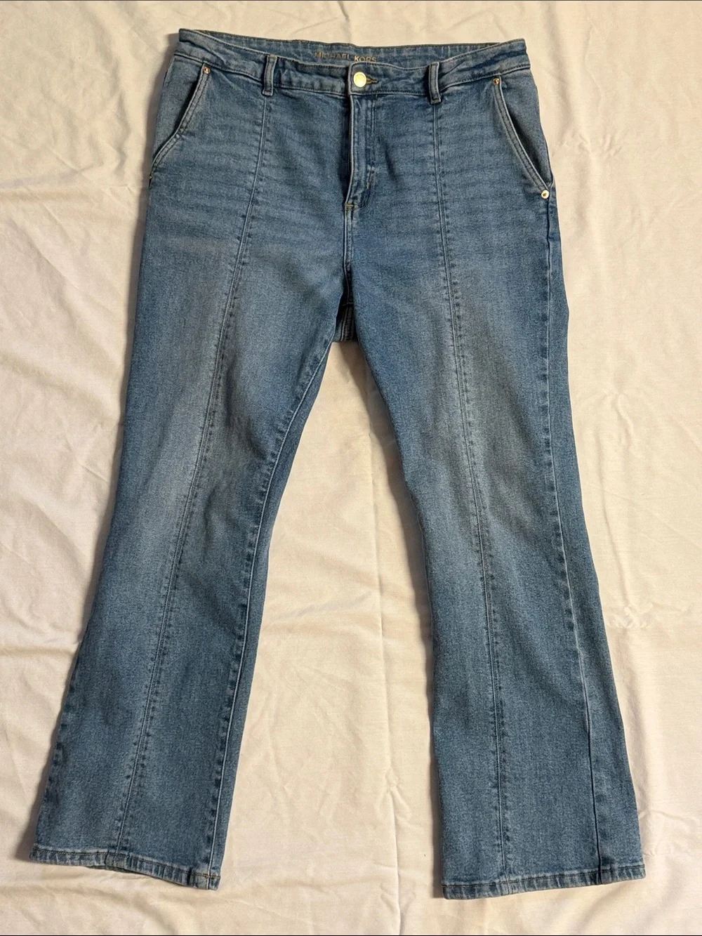 Michael Kors Classic Blue Bootcut Jeans